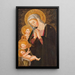 La Vierge à l'Enfant avec des anges - Ecole florentine — ingelijst kunstwerk aan de muur