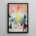 Kerstmis Schilderij - Florine Stettheimer — ingelijst kunstwerk aan de muur