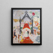 De kathedralen van Fifth Avenue - Florine Stettheimer — ingelijst kunstwerk aan de muur