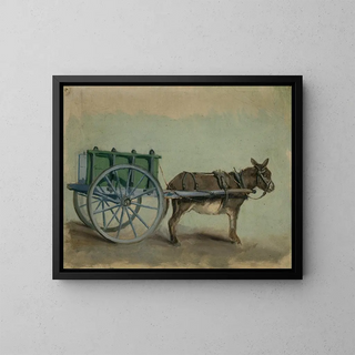Floris Verster - Donkey harnesses to cart.webp