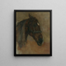 Hoofd van een paard met halster - Floris Verster — ingelijst kunstwerk aan de muur