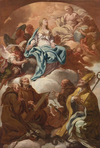 Follower Of Corrado Giaquinto - Adoration Of The Virgin.webp