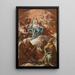 Adoratie van de Maagd - School van Corrado Giaquinto — ingelijst kunstwerk aan de muur