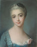 Portret van een jonge vrouw - School van François Boucher — weergave van het kunstwerk