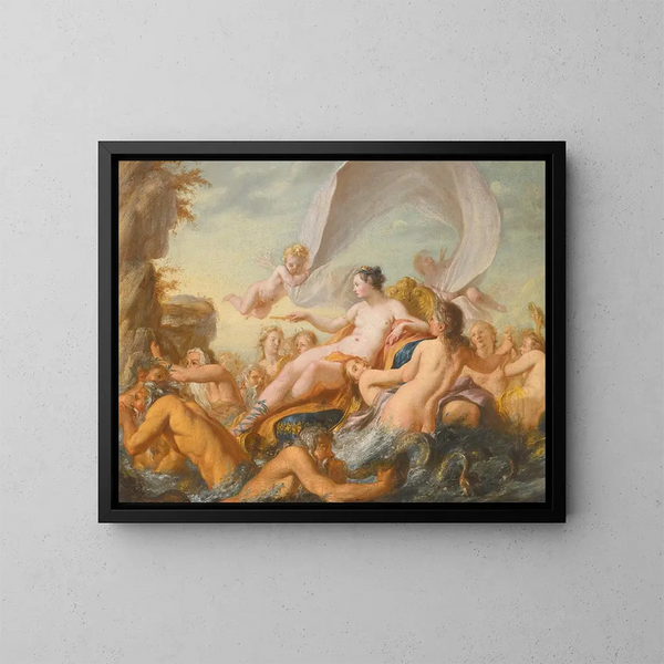 Het Triomf van Venus - School van François Boucher — ingelijst kunstwerk aan de muur