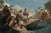Horatius Coclès gewond zwemmend in de Tiber - School van Giovanni Battista Tiepolo — weergave van het kunstwerk