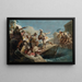 Horatius Coclès gewond zwemmend in de Tiber - School van Giovanni Battista Tiepolo — ingelijst kunstwerk aan de muur
