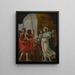 Helène die Menelaüs de toverdrank van koningin Polydame aanbiedt - Volgeling van Simon Vouet — ingelijst kunstwerk aan de muur