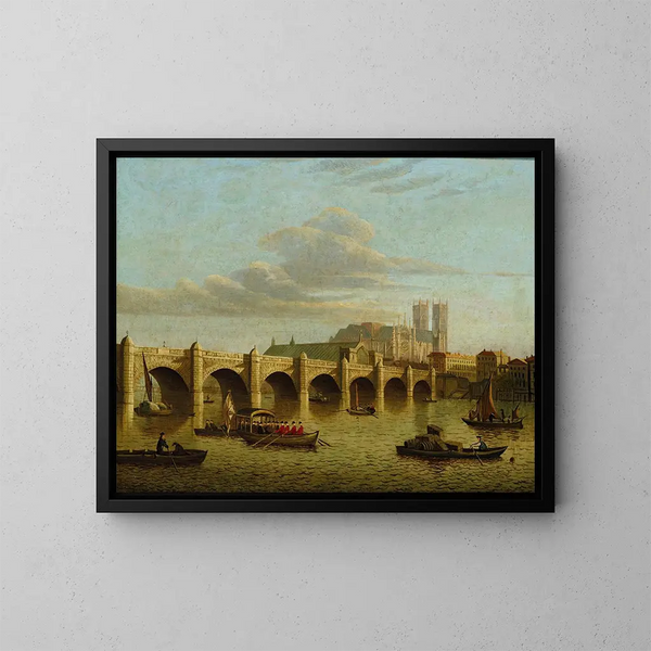 Pont de Westminster - Ecole de Sir John Dean Paul — ingelijst kunstwerk aan de muur