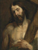 Het Christus met het kruis - School van Antoine van Dyck — weergave van het kunstwerk