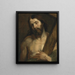 Het Christus met het kruis - School van Antoine van Dyck — ingelijst kunstwerk aan de muur