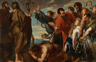 Follower of Anthony van Dyck - Moses And The Brazen Serpent.webp