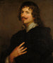 Portret van Adriaen Hanneman - School van Antoine van Dyck — weergave van het kunstwerk