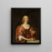 portret van Anna Sophia, gravin van Carnarvon - School van Antoine van Dyck — ingelijst kunstwerk aan de muur