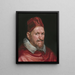 Paus Innocentius X - School van Diego Velázquez — ingelijst kunstwerk aan de muur