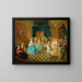 Dans van het hof - Ecole de Gravelot — ingelijst kunstwerk aan de muur