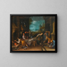 De Christus in het huis van Maria en Marta - School van Jacopo da Ponte — ingelijst kunstwerk aan de muur
