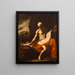 Saint Jerome in the Desert - School of Jusepe de Ribera — framed artwork on a wall