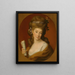 Portrait of Elisabeta Potocka - School of Marie-Louise Élisabeth Vigée Le Brun — framed artwork on a wall