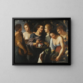 Follower of Nicolas Rgnier - An Allegory Of The Five Senses.webp