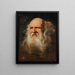 Studie van een mannenhoofd - School van Peter Paul Rubens — ingelijst kunstwerk aan de muur