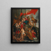 Maria met kind en heiligen (Conflictopstelling) - School van Peter Paul Rubens — ingelijst kunstwerk aan de muur