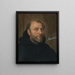 Portret van een monnik - School van Peter Paul Rubens — ingelijst kunstwerk aan de muur