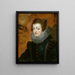 Portret van Isabelle de Bourbon - School van Peter Paul Rubens — ingelijst kunstwerk aan de muur