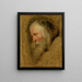 Studie van het hoofd van Caspar, de oudste tovenaar - School van Peter Paul Rubens — ingelijst kunstwerk aan de muur