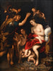 Het kroningsbeeld van Roxane door Alexander de Grote - School van Peter Paul Rubens — weergave van het kunstwerk