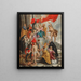 De Maagd en het Kind dat wordt aanbeden door de heiligen - School van Peter Paul Rubens — ingelijst kunstwerk aan de muur