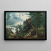 De verleiding van Sint-Antonius - School van Pieter Bruegel de Oude — ingelijst kunstwerk aan de muur