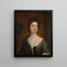 Portret van een dame - School van Sir Godfrey Kneller — ingelijst kunstwerk aan de muur