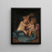 Twee zuigelingen personificaties van de lente en de herfst - School van Thomas Willeboirts Bosschaert — ingelijst kunstwerk aan de muur