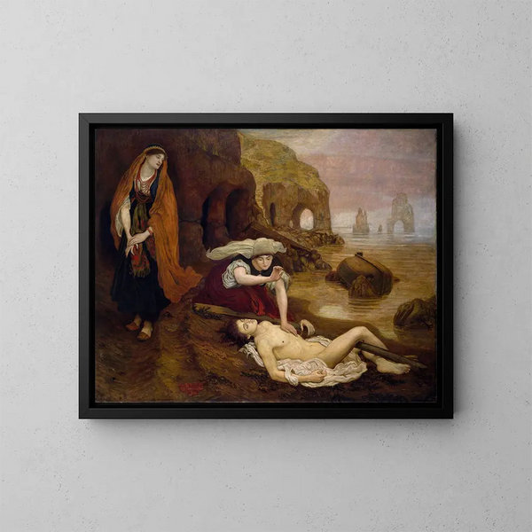De ontdekking van Don Juan door Haïdée - Ford Madox Brown — ingelijst kunstwerk aan de muur