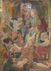 Le Prisonnier de Chillon suppliant ses geôliers d'enterrer son frère là où le soleil pourrait tomber sur sa tombe - Ford Madox Brown — weergave van het kunstwerk