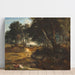 Reproductie van het schilderij van Fontainebleau Bos van Jean-Baptiste-Camille Corot