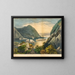 Uitzicht op de Hudson - Frances Flora Bond Palmer — ingelijst kunstwerk aan de muur
