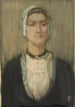 Een Nederlandse meisje - Frances Hodgkins — weergave van het kunstwerk