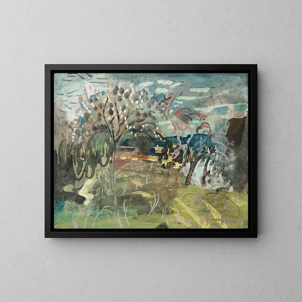 kersenboom bij Croft, Bradford-on-Tone, Taunton - Frances Hodgkins — ingelijst kunstwerk aan de muur