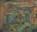 Binnenhof in Purbeck in de vroege middag - Frances Hodgkins — weergave van het kunstwerk