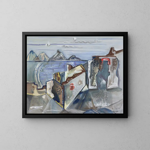 Ruïnes - Frances Hodgkins — ingelijst kunstwerk aan de muur