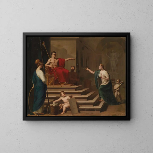 van Napoleon als bevrijder van Italië - Francesco Alberi — ingelijst kunstwerk aan de muur