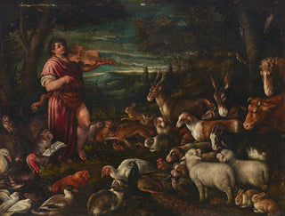 Orphée charmant les animaux - Francesco Bassano l'Ancien — weergave van het kunstwerk
