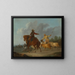 Cavalier en herder - Francesco Casanova — ingelijst kunstwerk aan de muur