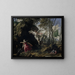 Hagar en Ismaël in de woestijn - Francesco Cozza — ingelijst kunstwerk aan de muur