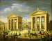 L'Approche de la Villa Borghèse à Rome - Francesco Diofebi — weergave van het kunstwerk