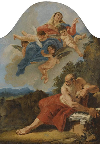 Francesco Fontebasso - The Vision Of Saint Jerome.webp