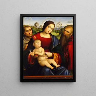 Francesco Francia - Madonna and Child with Saints Francis and Jerome.webp