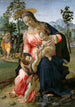Repos pendant la fuite en Égypte avec le petit Saint Jean-Baptiste - Francesco Granacci — artwork view